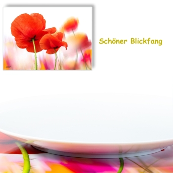 Tischset Platzset abwaschbar Klatschmohn von ARTIPICS